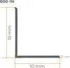 QUEST Samolepicí měkká lišta PVC 10x10mm, 5m plast, pěnová Náhled obrázku produktu 9