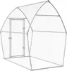 vidaXL Hühnerkäfig Silbern 200x105x182 cm Verzinkter Stahl Produktbild-Vorschau 6