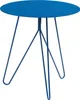 Table d'appoint 'Nopimi' métal rond 45 x Ø43 cm bleu, mat Voir les images du produit 3