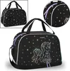 Einhorn holo Schwarze Umhängetasche, Sporttasche 39x27x16 Produktbild-Vorschau 1