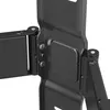 A close-up view of a black metal TV wall mount bracket, showing its pivot and connection points. Podgląd zdjęcia produktu