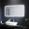 SUNSURY Koupelnové zrcadlo 120x60cm led osvětlení Dotykové Náhled obrázku produktu 2