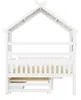 Lit enfant en forme de maison 140 x 200 cm, en pin massif Voir les images du produit 16