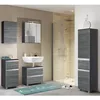 Waschbeckenschrank 60cm in Eiche rauchsilber APIA-03 mit 1 Produktbild-Vorschau 7