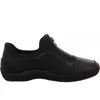 Rieker Damen Echtleder Slipper schwarz, Damen:39 EU Produktbild-Vorschau 16