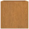 A square planter made of corten steel. Náhled obrázku produktu