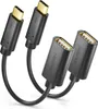 deleyCON 2 Stück Adapter USB-C auf USB-A - OTG - C Stecker Produktbild-Vorschau 1