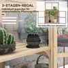 Serre en bois Outsunny, serre à deux niveaux avec double Voir les images du produit 5