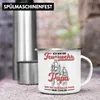 Trendation - Feuerwehr Papa Emaille Tasse Geschenke Zubehör Produktbild-Vorschau 3