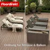 Floordirekt Gartenbox Holz-Optik wetterfeste Kissenbox 300L Produktbild-Vorschau 5