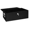 vidaXL Contenitore nero 90x47x33,5 cm alluminio Anteprima dell’immagine prodotto 7