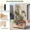 Jardinière COSTWAY avec treillis, bac à fleurs avec Voir les images du produit 9