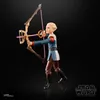 A Star Wars Black Series action figure of Omega holding a bow and arrow, posed against a black background. Produktbild-Vorschau