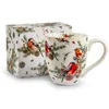 A mug and its packaging with a Christmas bird theme. Voir les images du produit