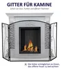 HOMCOM – osłona kominkowa, osłona kominkowa z 3 panelami, Podgląd zdjęcia produktu 4