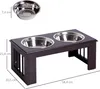 PawHut Futterstation, erhöht, für Hunde & Katzen, mit 2 Produktbild-Vorschau 3