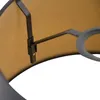 Baumwolllampenschirm Schwarz 32 25 18 mit Goldenem Produktbild-Vorschau 2