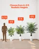 VEVOR Sztuczna palma areca, 1,8 m, sztuczna palma Podgląd zdjęcia produktu 6