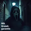 A person wearing a Scream mask in a dark, narrow alleyway. Anteprima dell’immagine prodotto