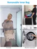Collage of images showing a laundry bag and a washing machine. Náhled obrázku produktu