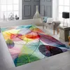 Tapis de salon chambre à coucher motif feuilles facile Voir les images du produit 1