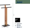 Kela KL-22572 Amir kov/bambus černá/hnědá 30x20x93 cm Produktbild-Vorschau 3