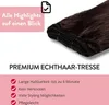 hair2heart Premium Echthaar Tressen zum Einnähen Extensions Produktbild-Vorschau 3