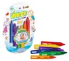 CRAZE INKEE - Badkrijtjes, 6 stuks, blauw, groen, oranje, Productafbeelding-voorbeeld 1