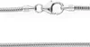 JuwelmaLux Schlangenkette 585/000 (14 Karat) Weißgold Produktbild-Vorschau 1