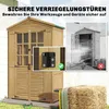 Outsunny Gartenschrank Holz Geräteschuppen mit Ablage Produktbild-Vorschau 8