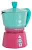 Bialetti Squid Game, Moka konvička, Modrá, Růžová, Hliník, Náhled obrázku produktu 7