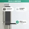 Diagram showing how to mount a mailbox to a wall. Produktbild-Vorschau