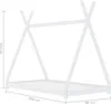 vidaXL Dětská postel White Solid Pine 90 x 200 cm Náhled obrázku produktu 6