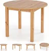 Runder Ausziehbarer Tisch für Esszimmer - 102-142 cm Produktbild-Vorschau 1