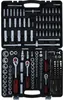 A black plastic case containing a set of tools, including sockets, ratchets, and extensions. Náhľad obrázku produktu