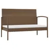 vidaXL 8-tlg. Garten-Lounge-Set mit Auflagen Poly Rattan Produktbild-Vorschau 4