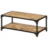 vidaXL Couchtisch 90x45x35 cm Raues Massives Mangoholz -  Produktbild-Vorschau 2