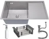 ANW HOME Unterbauspüle 78×44 cm Edelstahl 304 Nano, Produktbild-Vorschau 1