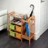 Praktische Schuhregal aus hellem Holz für 8 Paar Schuhe mit Produktbild-Vorschau 2