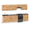 ULWEHOME | Küchenzeile 320 cm Eiche Wotan, Küchenmöbel-Set Produktbild-Vorschau 2