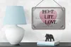 Blechschild Spruch 18x12cm Home Life Love never ends Produktbild-Vorschau 4
