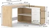 Eckschreibtisch Vicco Noira Sonoma 135 x 77 cm mit Produktbild-Vorschau 3