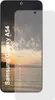 A screen protector is shown on a smartphone. Produktbild-Vorschau