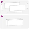 vidaXL Vasi da giardino, confezione da 2, bianco, 60 x 20 x Anteprima dell’immagine prodotto 7