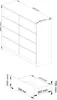 Kommode AKORD K120 Weiß 120 cm 8 Schubladen B120 x H99 x Produktbild-Vorschau 7