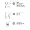 Diagrams illustrating the installation of a bimetallic spring mechanism for different product models. Produktbild-Vorschau