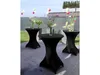 Stehtischhusse 80x110 cm – Schwarz – Stretch – Produktbild-Vorschau 3
