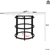 A diagram showing the dimensions of a round table. Produktbild-Vorschau