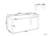 BELIANI Esstisch Schwarz 120/160 x 80 cm rechteckig Produktbild-Vorschau 7