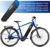 E-Bike Akku Schutzhülle Neopren Rahmenakku Schutz 28-35 cm Produktbild-Vorschau 4